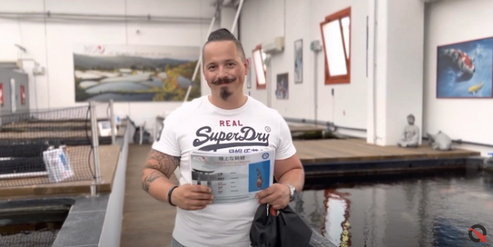 Tiebo Jacobs will be keeping a seminar about recognising potential in young Koi near Milan